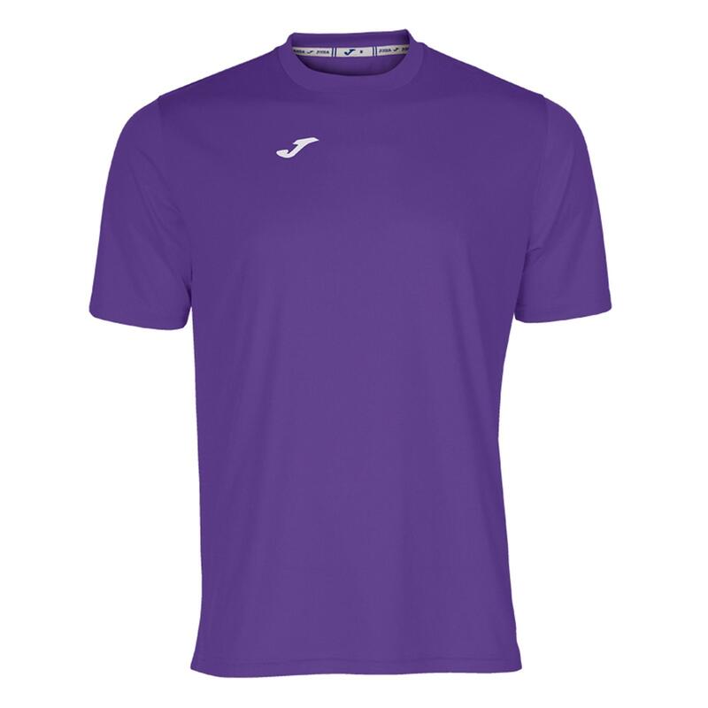 Camiseta Manga Corta Fútbol Niños Joma Combi Morado