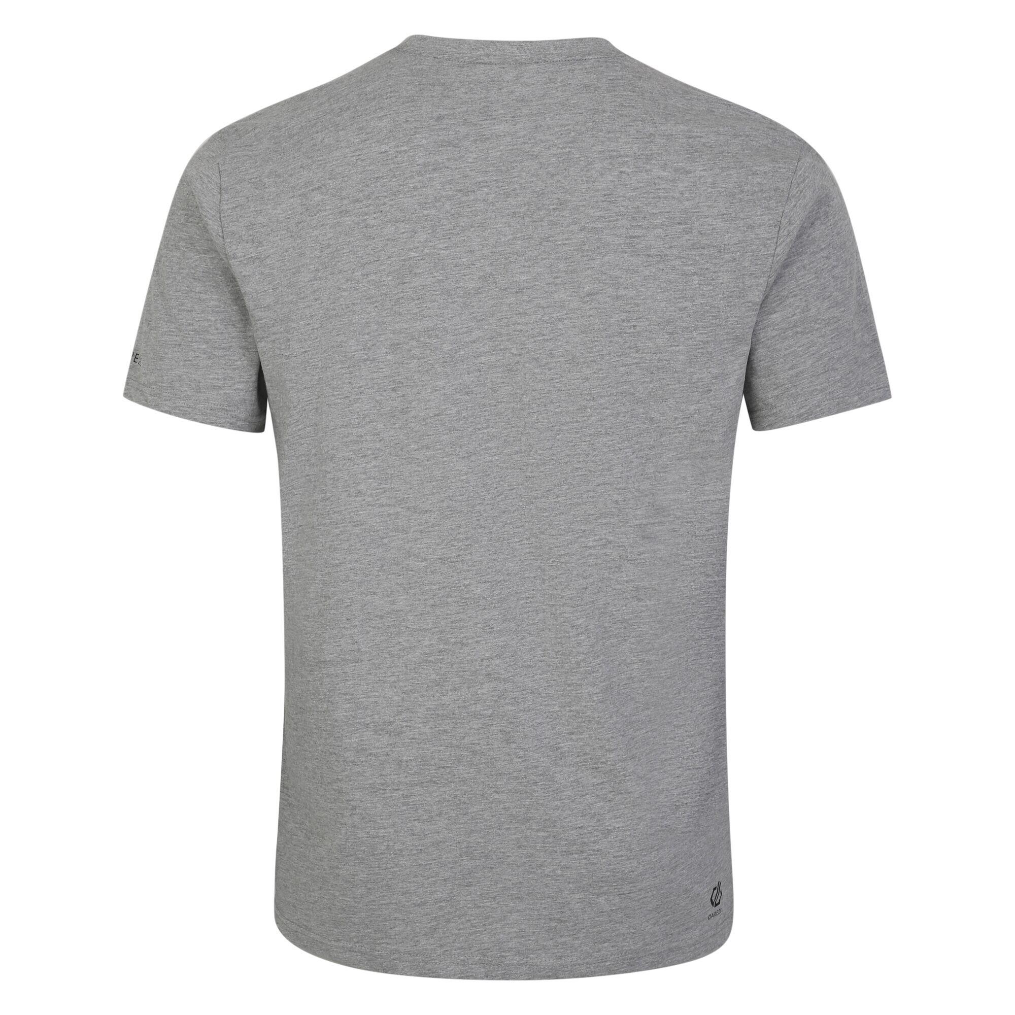 Mens Movement II Logo Marl TShirt (Ash Grey) 2/4