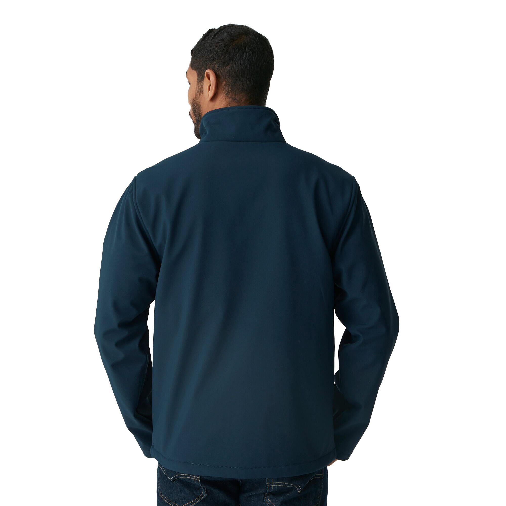 Mens Thermogen Heated Soft Shell Jacket (Navy) 2/4