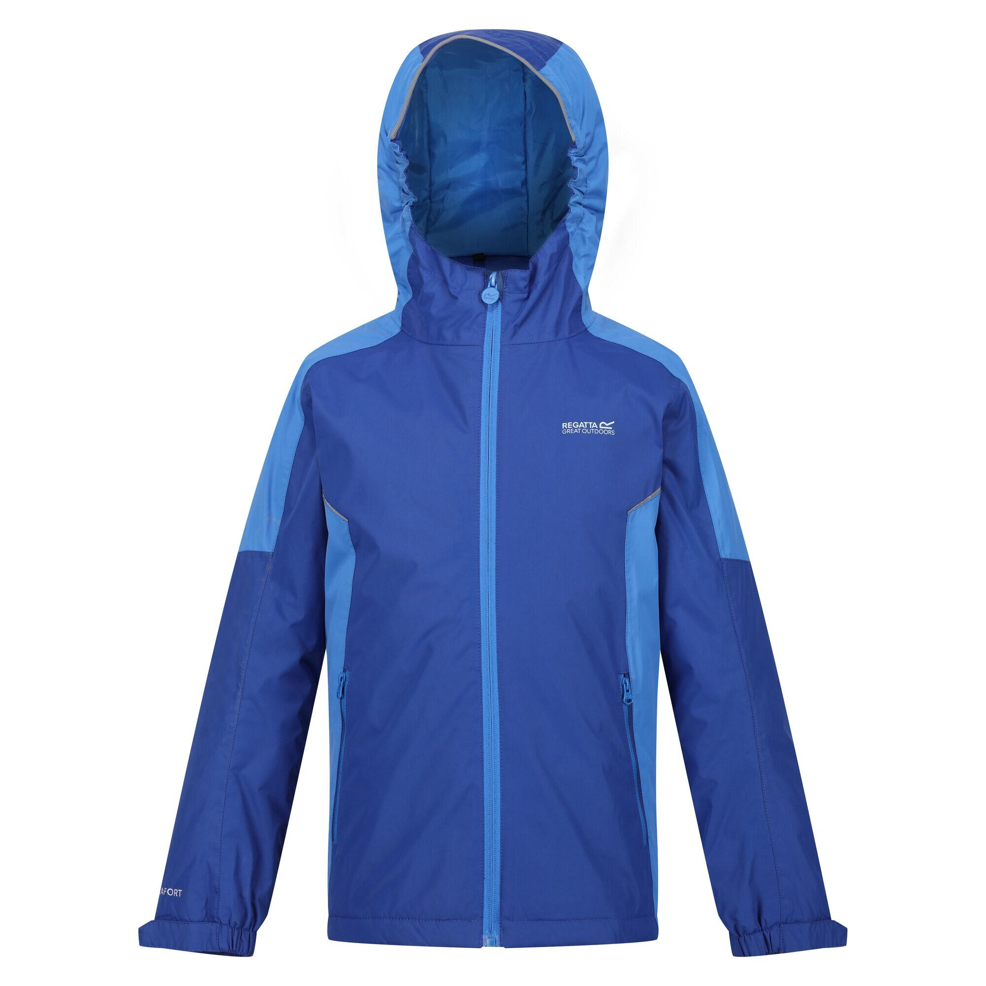 HURDLE Kids' Waterproof Jacket (Royal Blue / Dark Blue)