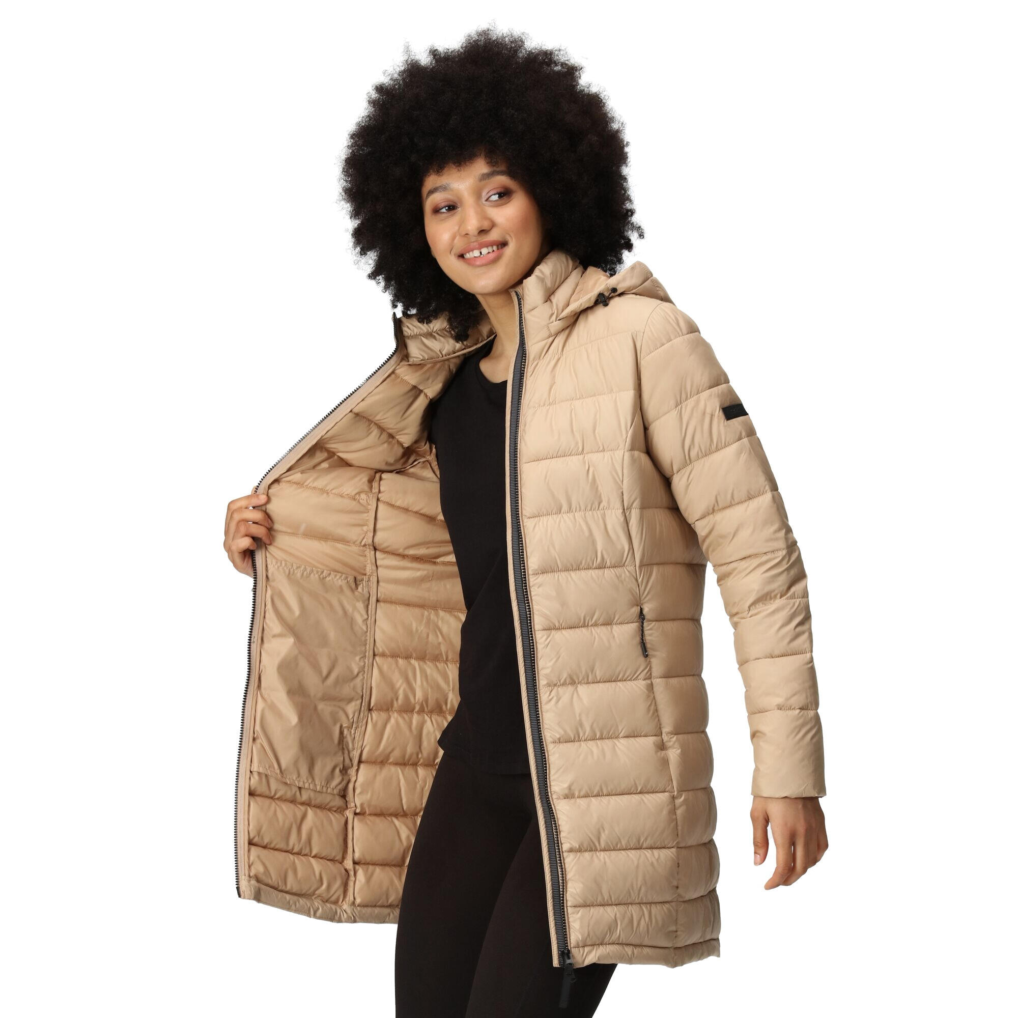 Women's STARLER quilted jacket (Beige)