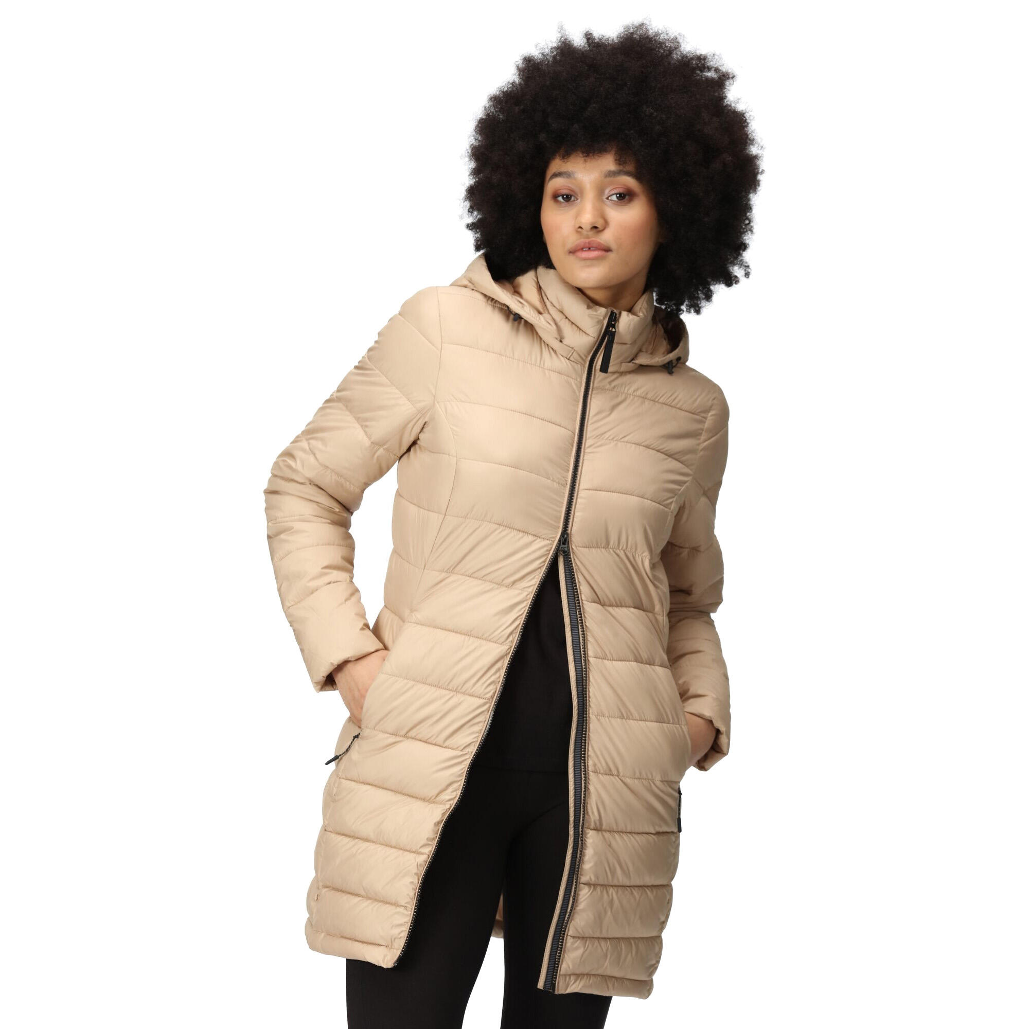 Women's STARLER quilted jacket (Beige)