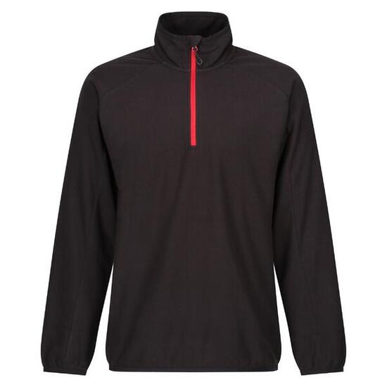 Haut Polaire Homme (Noir / Rouge Classique)
