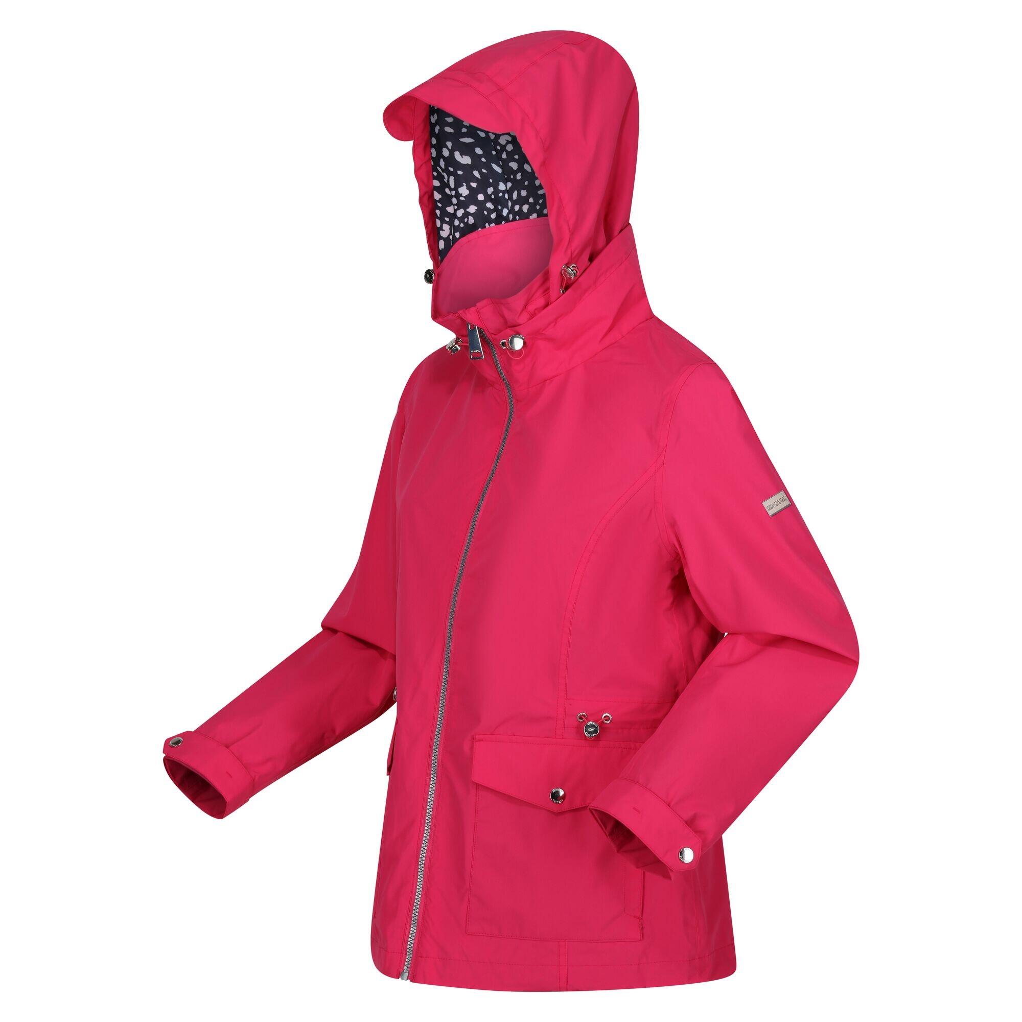 Womens/Ladies Navassa Waterproof Jacket (Hot Pink) 3/5