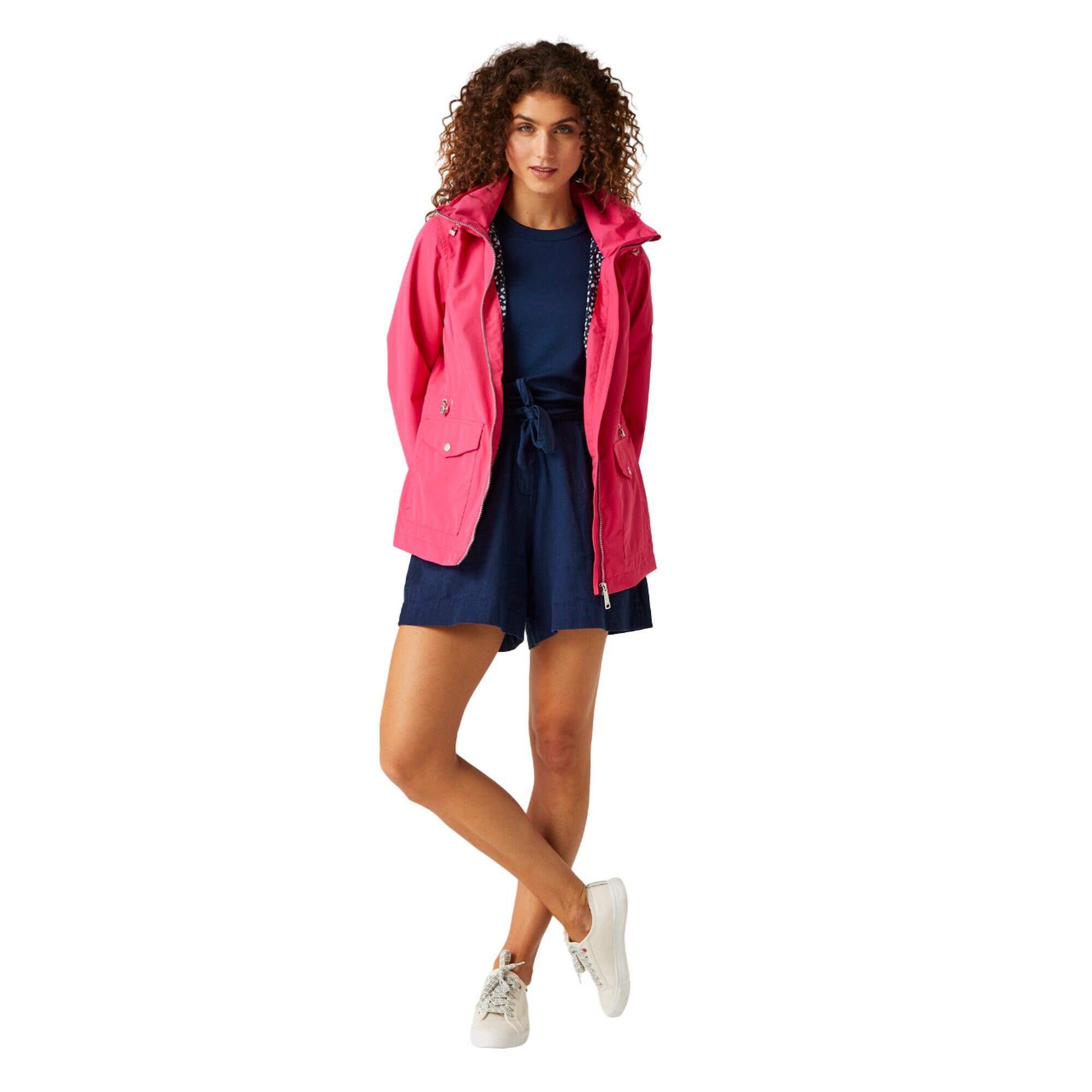 Womens/Ladies Navassa Waterproof Jacket (Hot Pink) 4/5