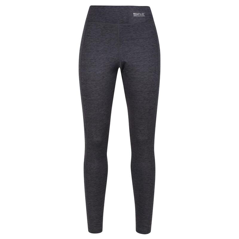 "Holeen" Leggings für Winter Damen Mittelgrau meliert