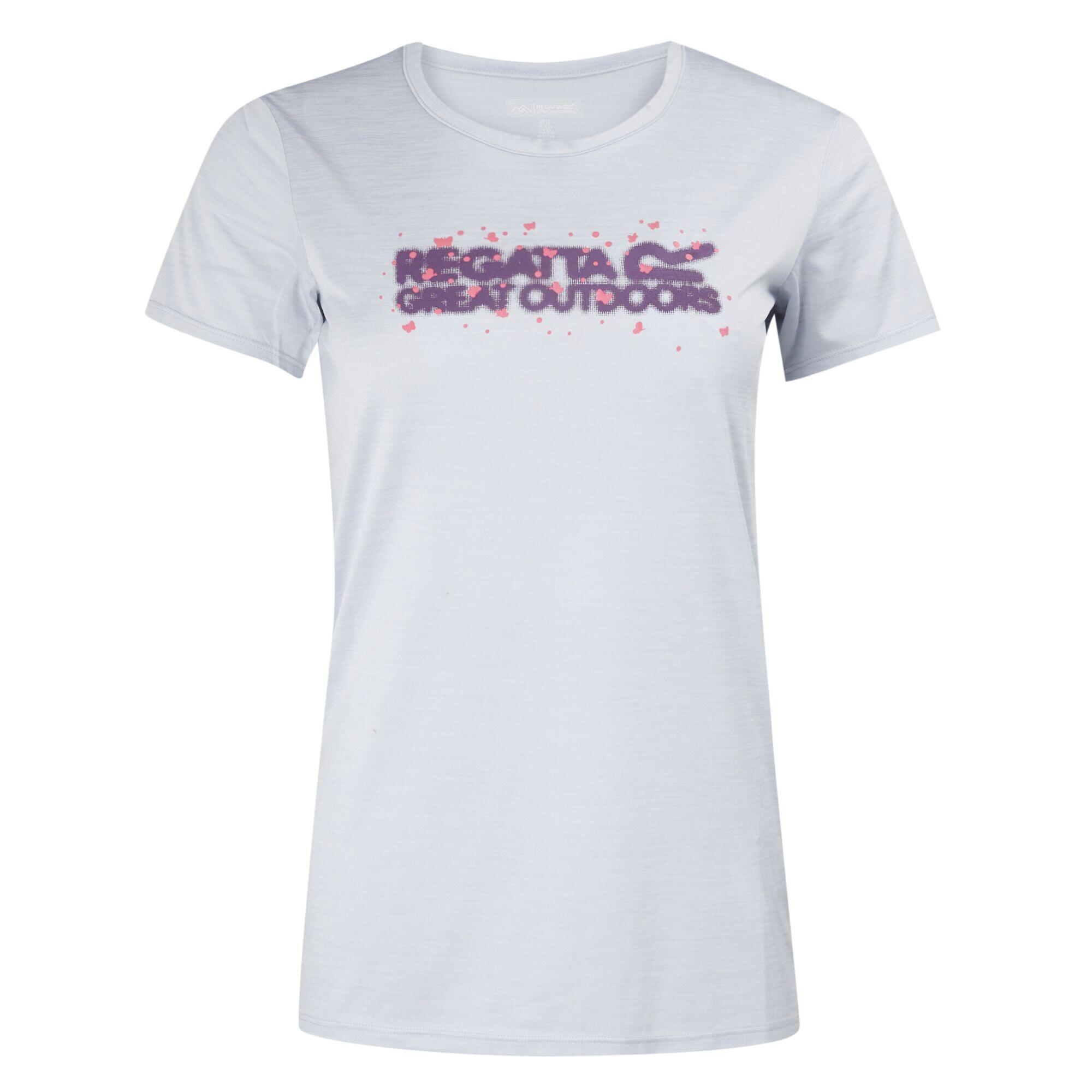REGATTA Womens/Ladies Fingal VIII Logo Marl TShirt (Cyberspace)