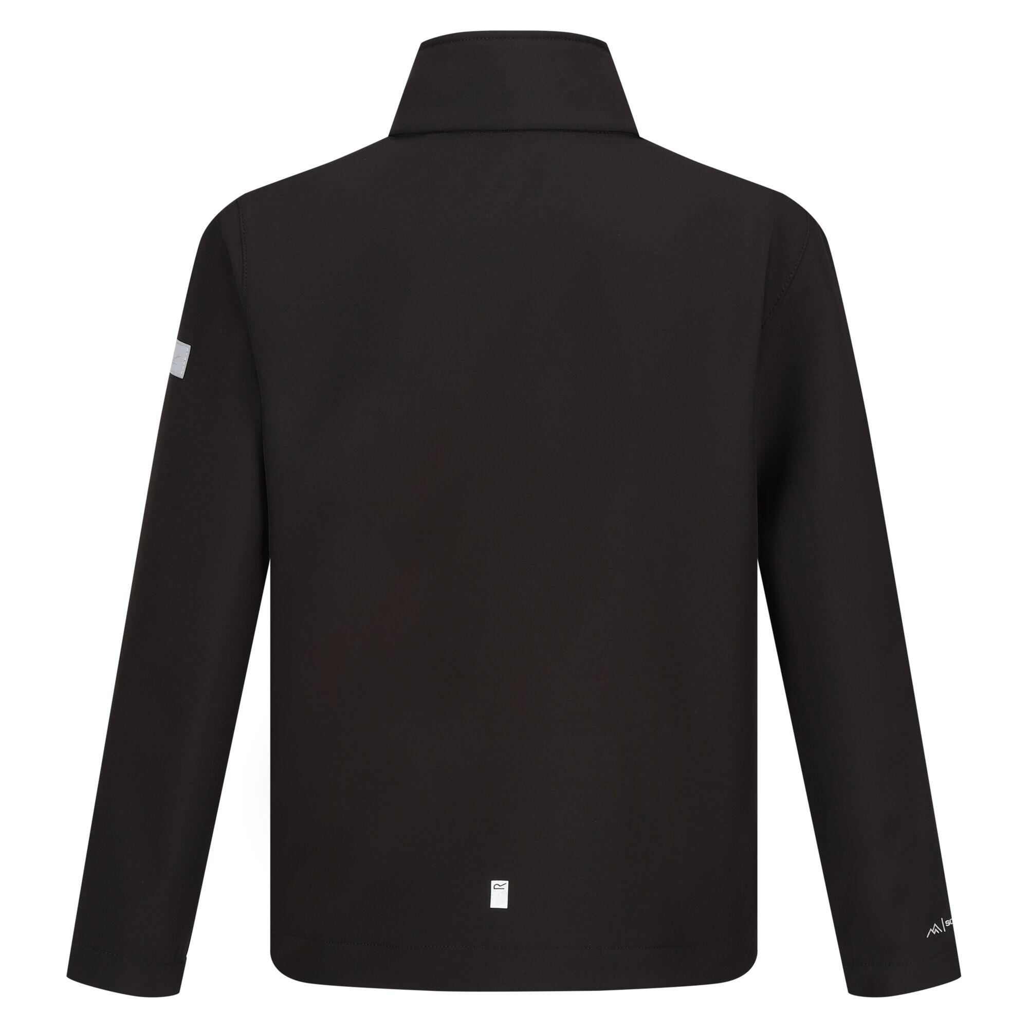 Childrens/Kids Cera Soft Shell Jacket (Black) 2/5