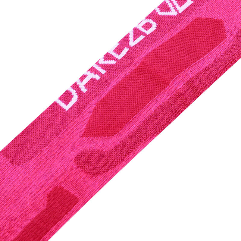 Calcetines de Esquí Performance Premium para Mujer Rosa Puro, Rojo Boudoir