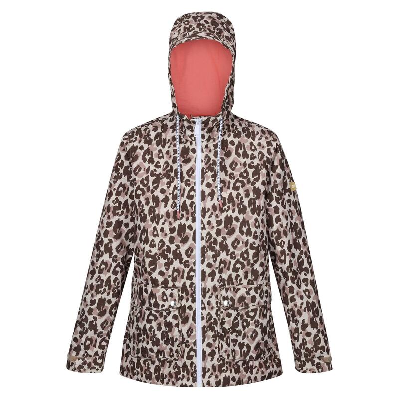 Damska Kurtka Bayletta Leopard Print Waterproof Jacket