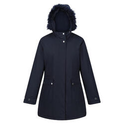 Dames Sabinka parka met bontrand (Marine)