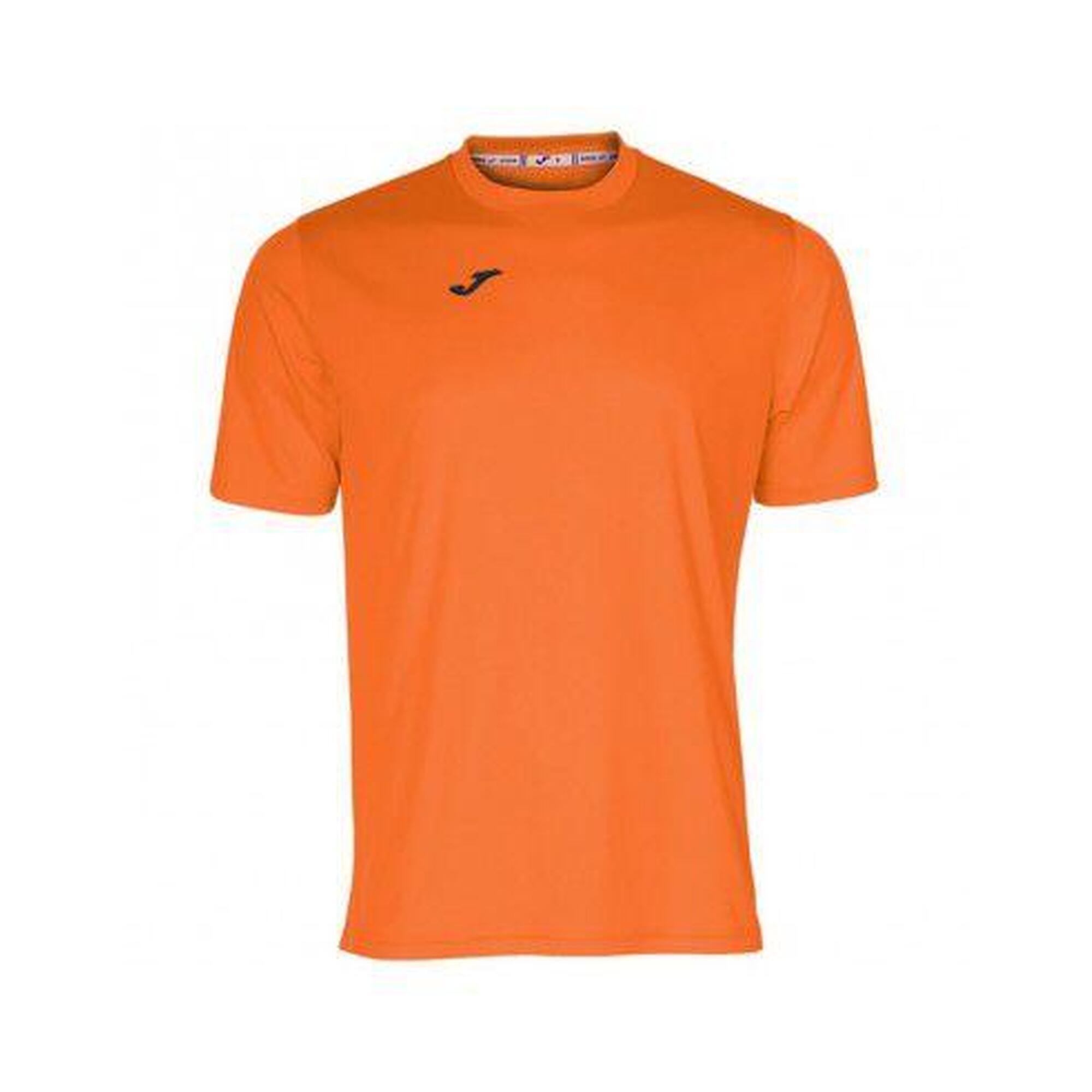 Camiseta Manga Corta Fútbol Hombre Joma Combi Naranja