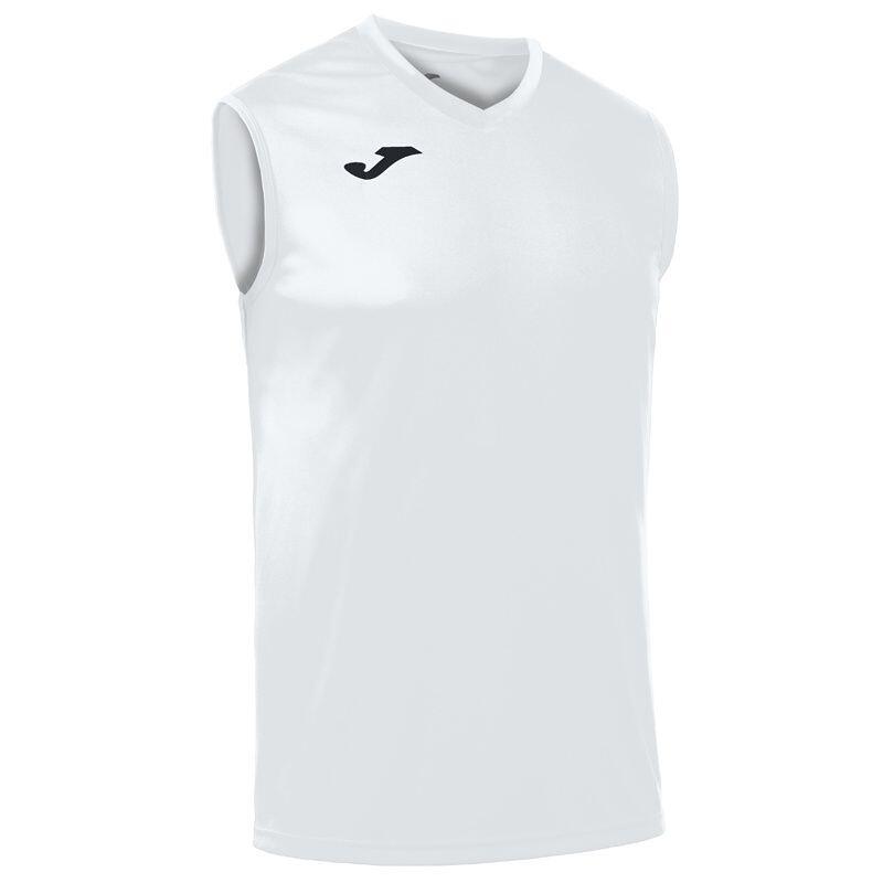 Camiseta Sin Mangas Baloncesto Hombre Joma Combi Blanco