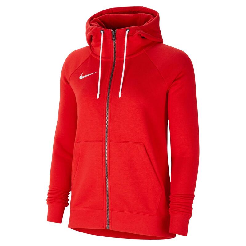 Felpa con cappuccio full zip donna nike rosso