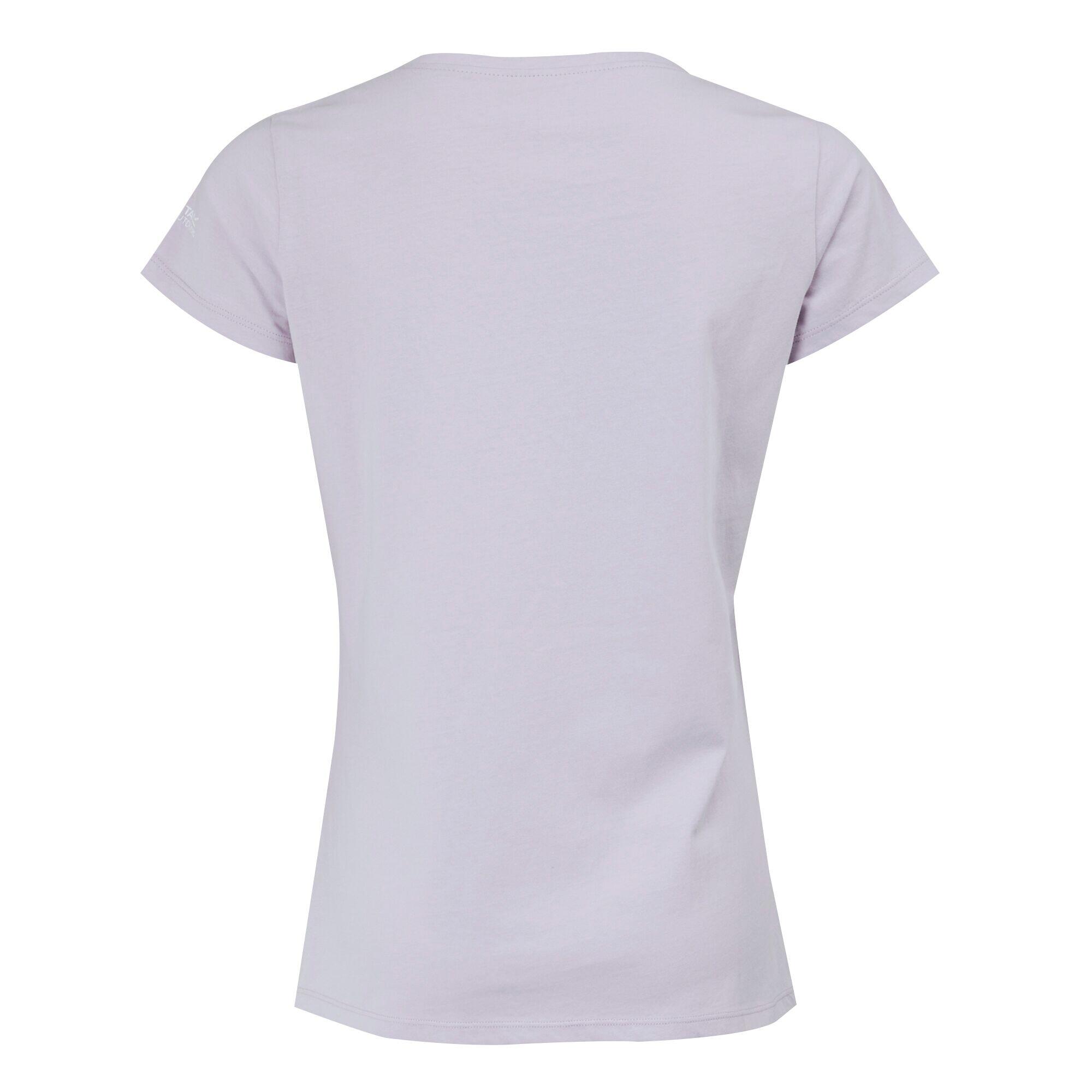 Womens/Ladies Breezed IV Mountain TShirt (Lilac Frost) 2/5