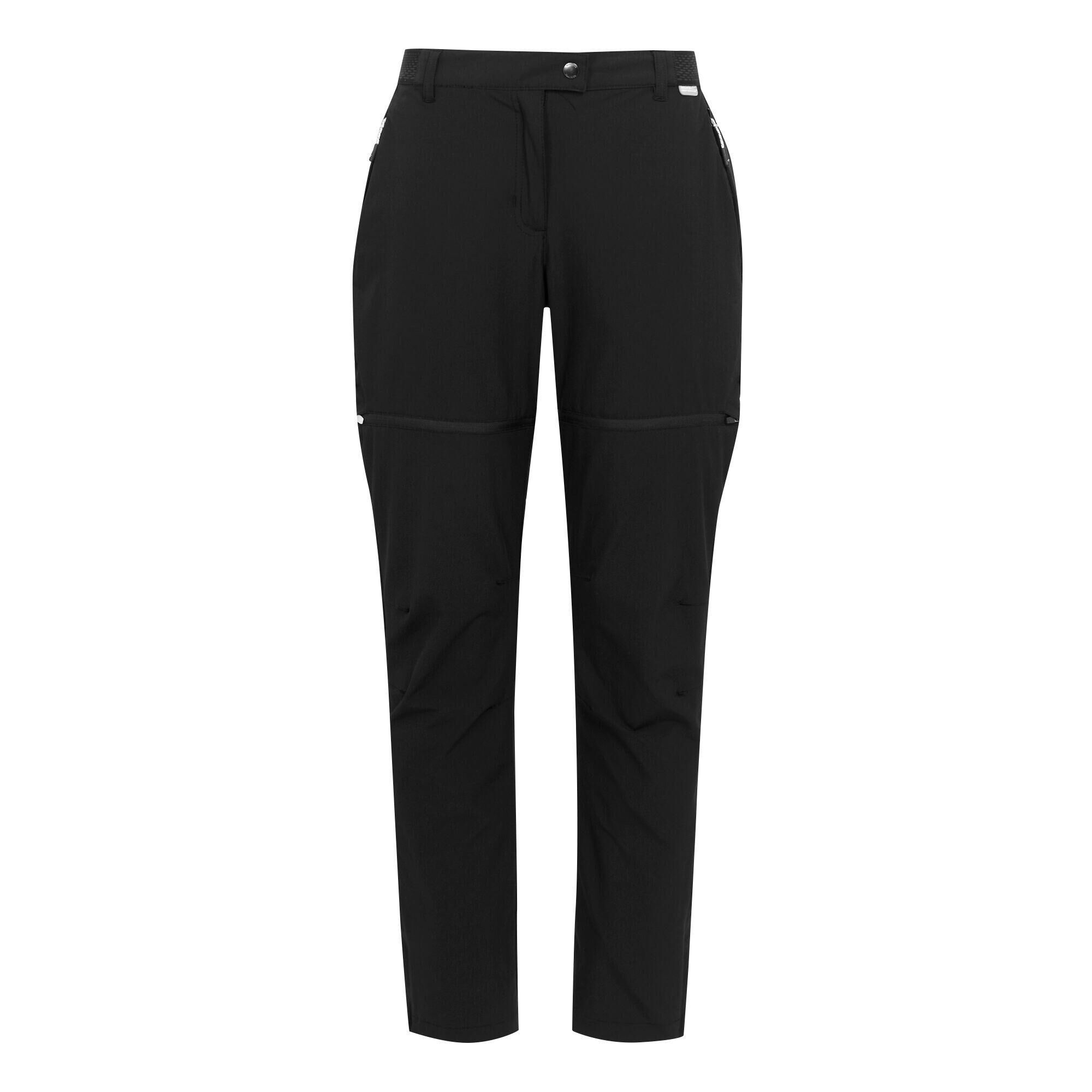 REGATTA Mountain Women's Hiking Zip-Off Trousers - Black