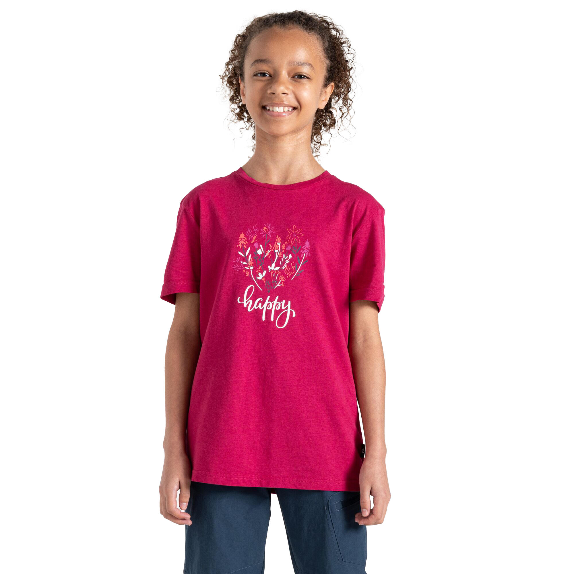 Childrens/Kids Trailblazer II Happy TShirt (Berry Pink) 3/5