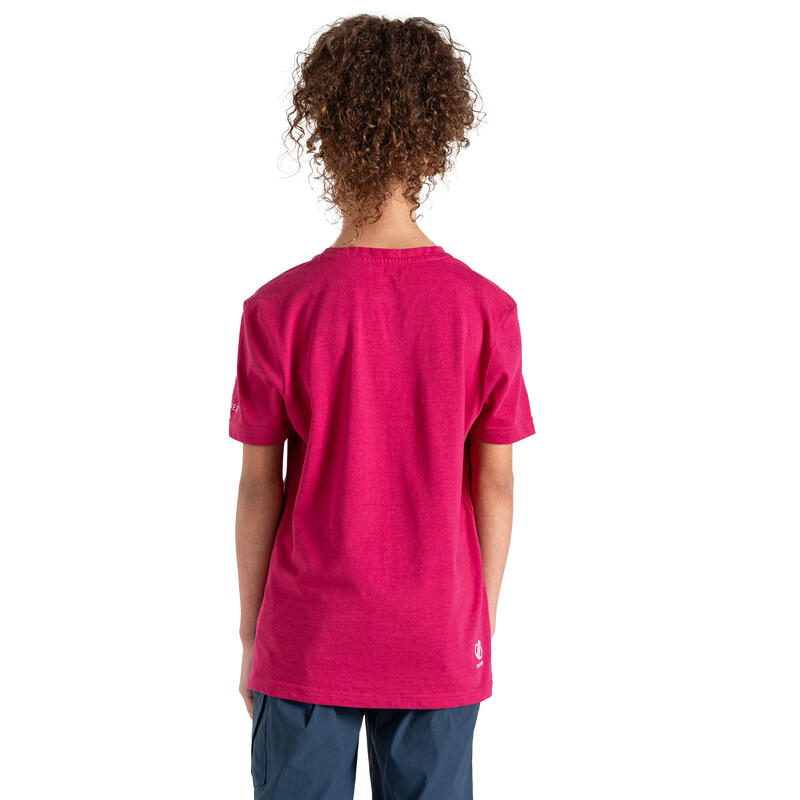 Camiseta Trailblazer II Happy para Niños/Niñas Rosa Baya