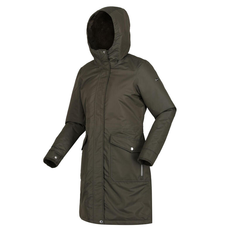 Dames Romine Waterdichte Parka (Donkere Khaki)