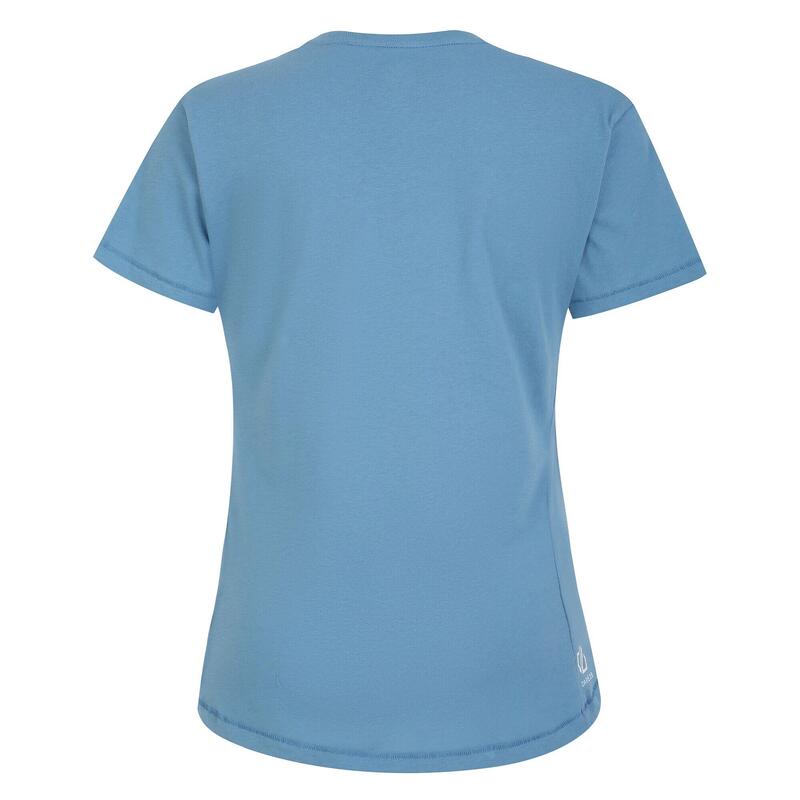 T-Shirt Tranquility II Yoga Pose para senhora/senhora Azul Niagara
