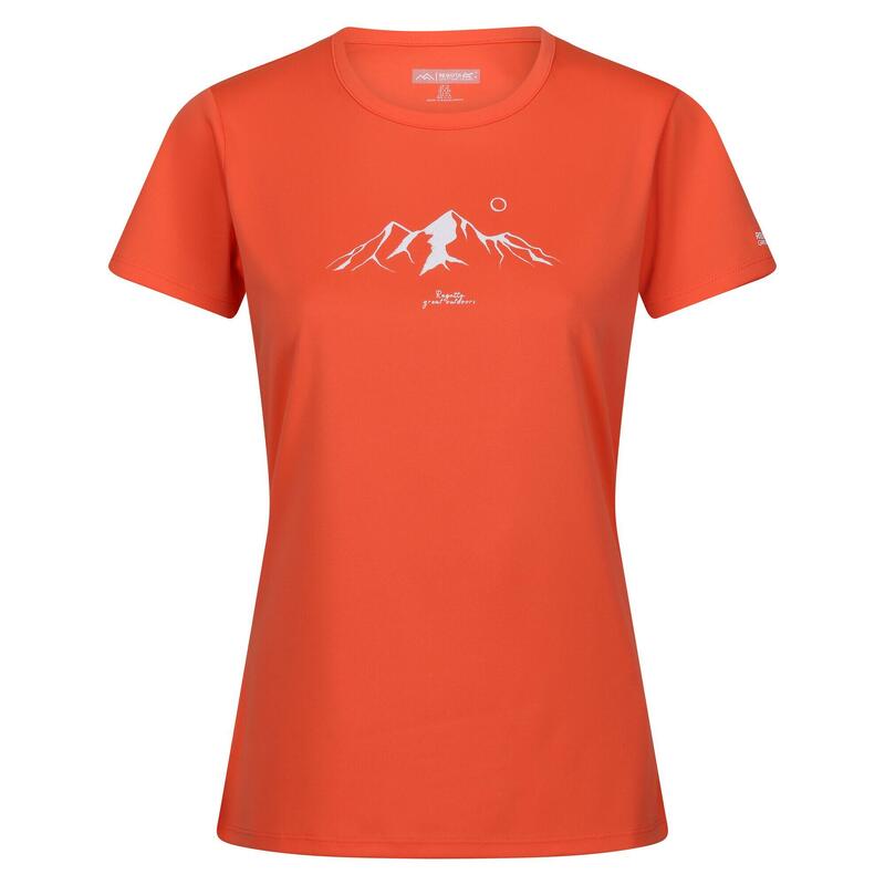 T-Shirt Fingal VIII Mountain para senhora/senhora Satsuma