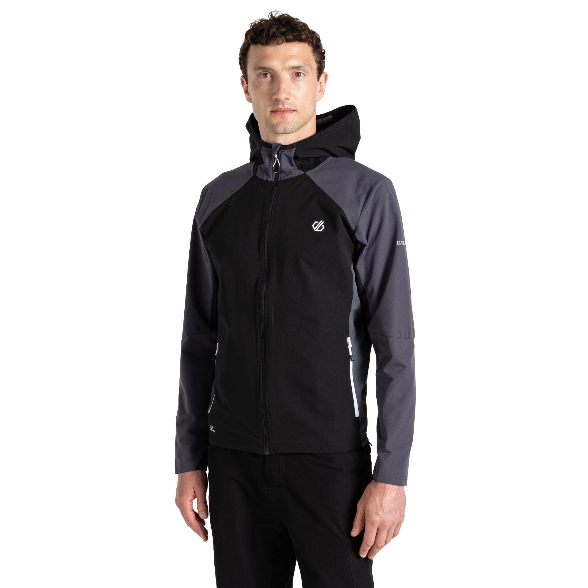 LATITUDINAL Men's softshell jacket (Black / Anthracite)