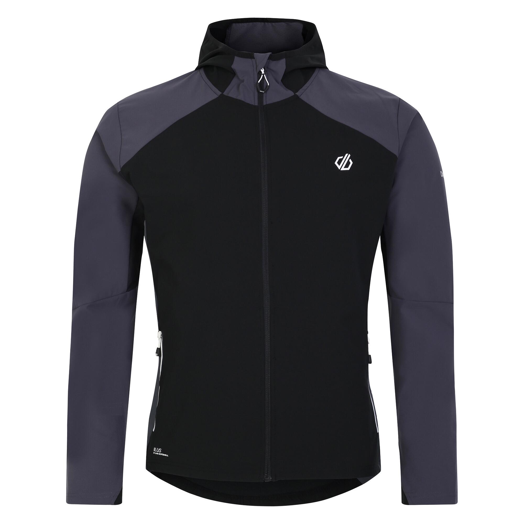 LATITUDINAL Men's softshell jacket (Black / Anthracite)