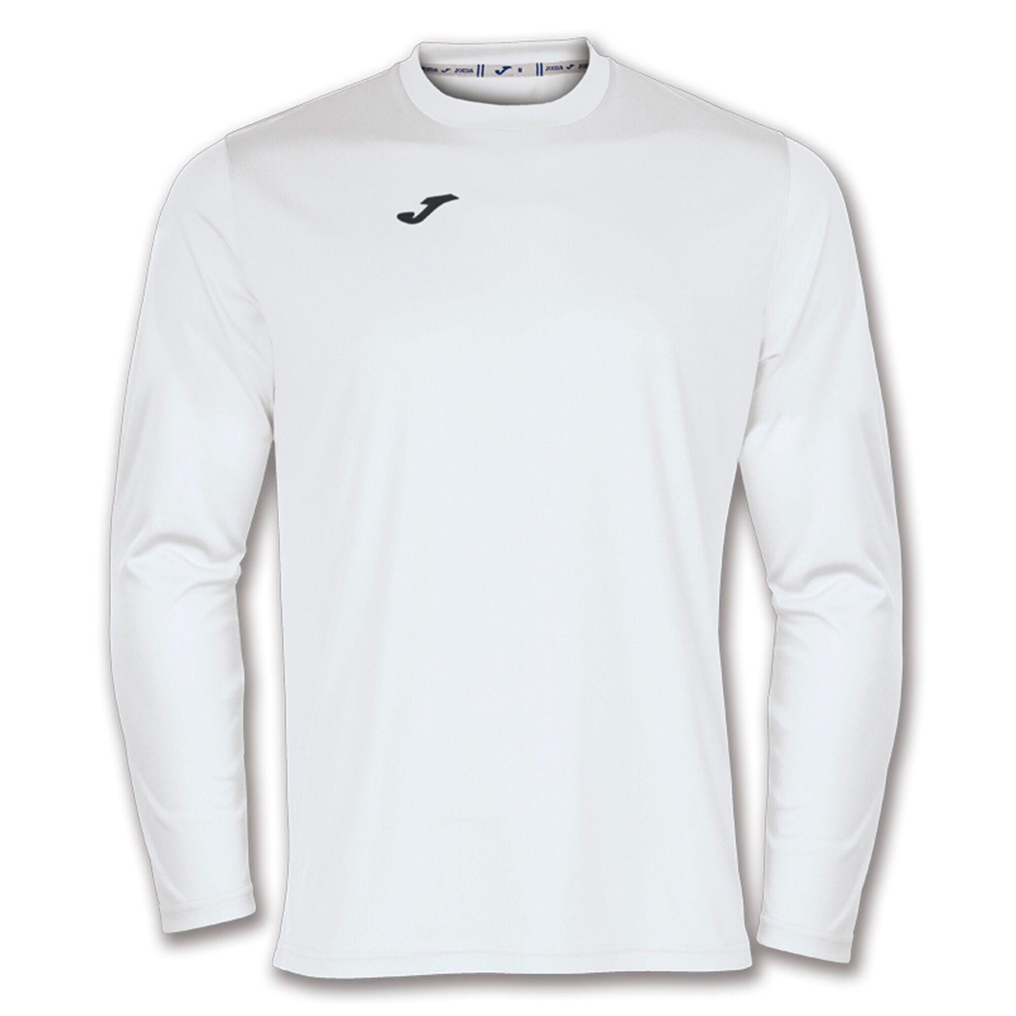 Joma - Maillot Manches Longues Football Enfants Joma Combi Blanc - T-shirt Manches Longues - Blanc - 4 À 6 Ans - Decathlon