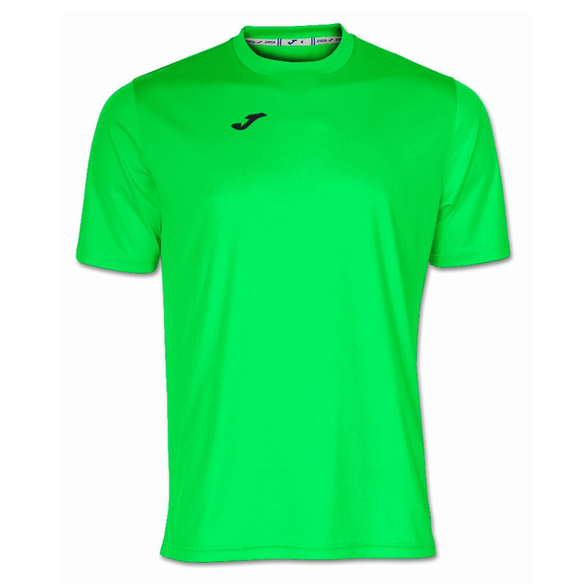 T-Shirt Manga Curta Futebol Homem Joma Combi Verde Fluor