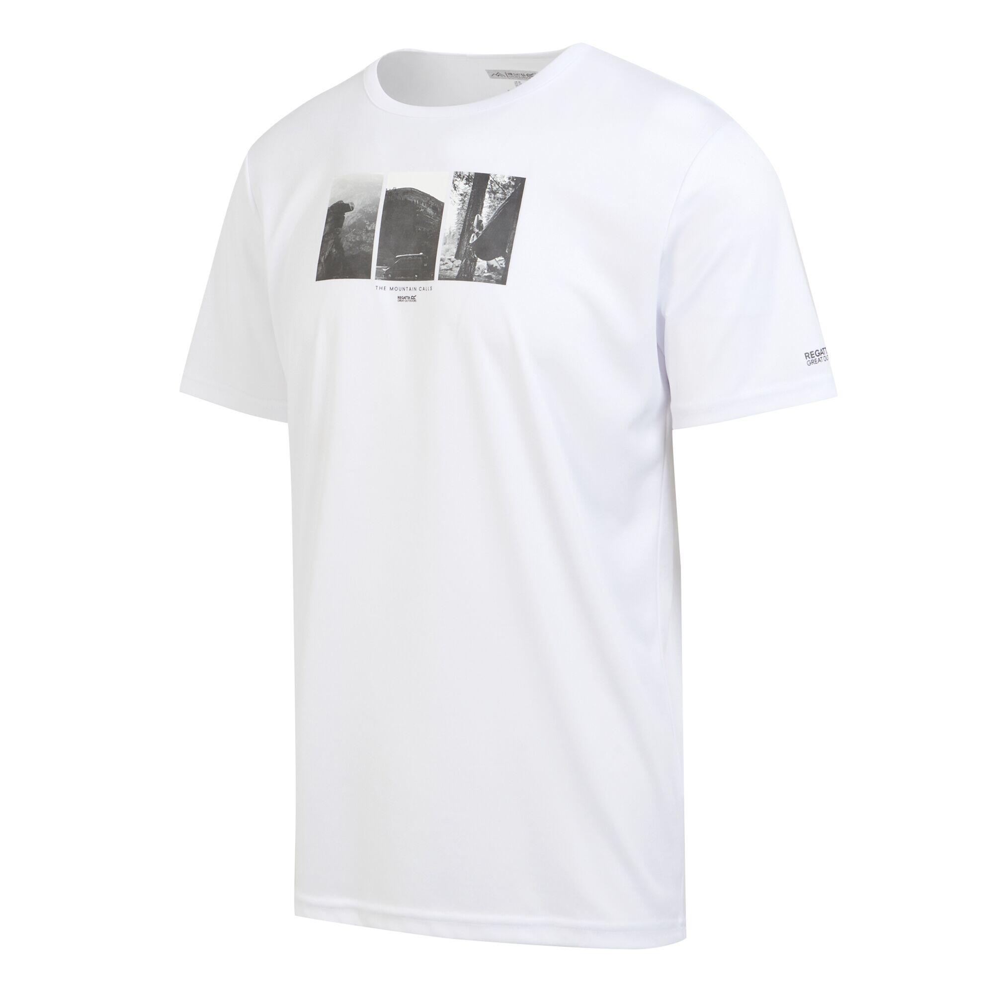 Mens Fingal VIII Graphic Print TShirt (White) 3/4