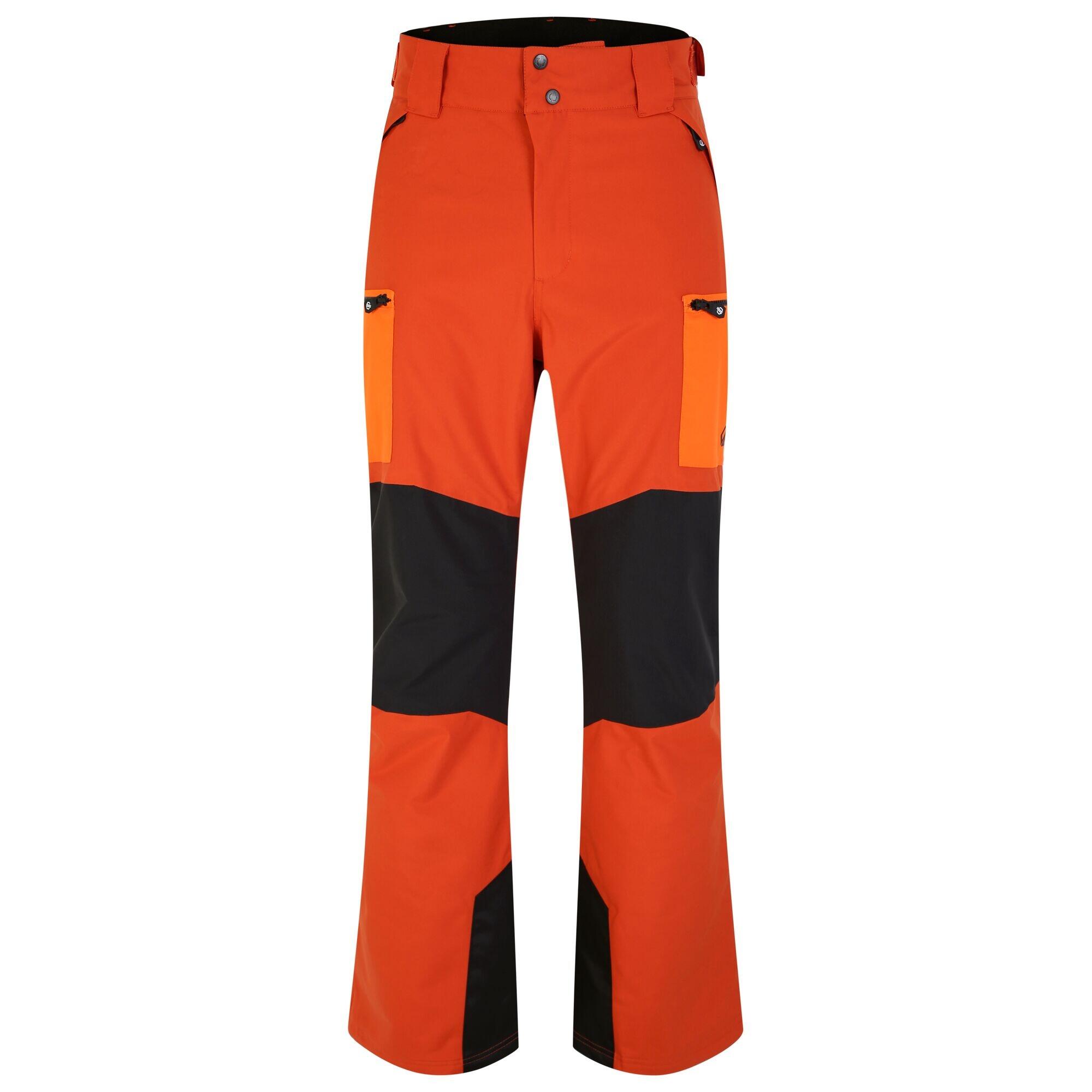 DARE 2B Mens Baseplate Contrast Detail Ski Trousers (Brown/Orange)