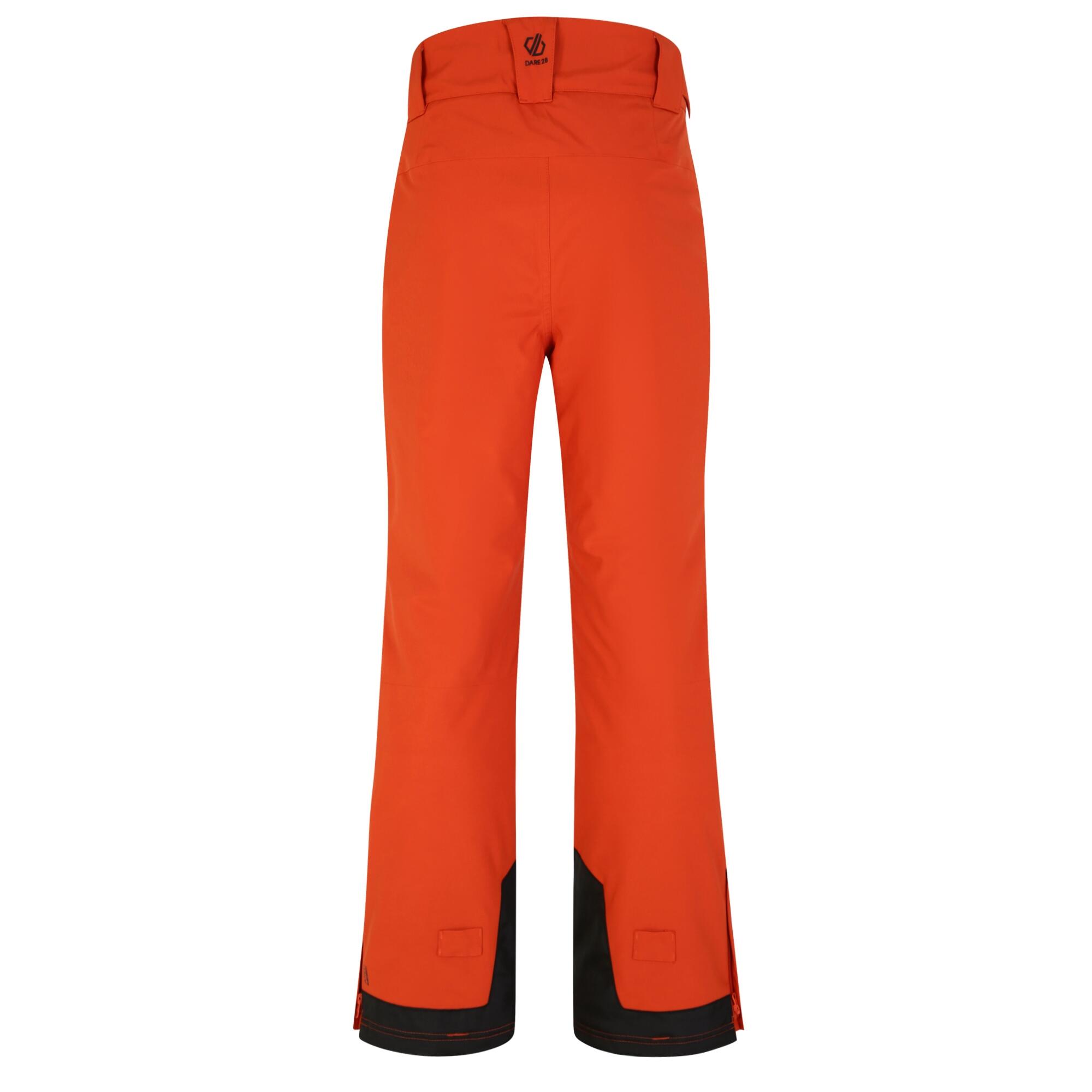 Mens Baseplate Contrast Detail Ski Trousers (Brown/Orange) 2/5