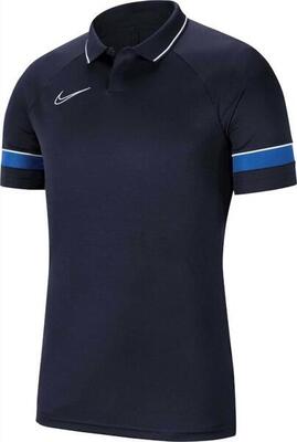 Nike dri-fit academy 21 heren polo geel/zwart xl