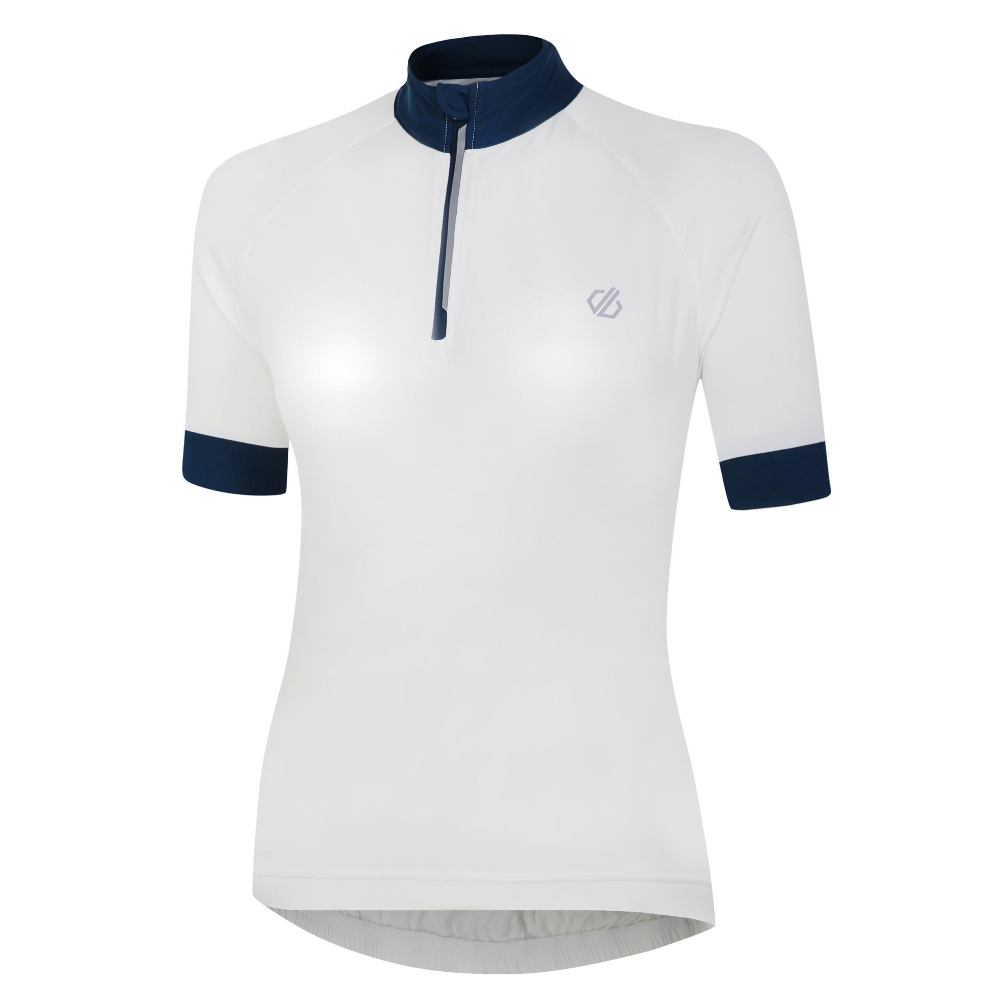 Womens/Ladies Pedal Through It II Jersey (White) 3/4