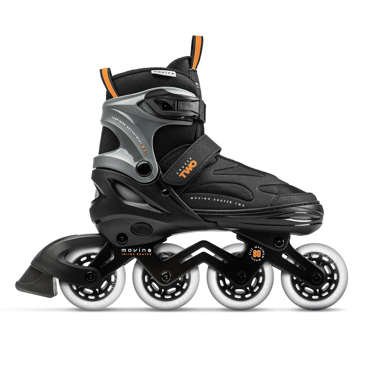 Patines fitness hombre regulables Movino Cruzer Two 4044 naranja 3/7