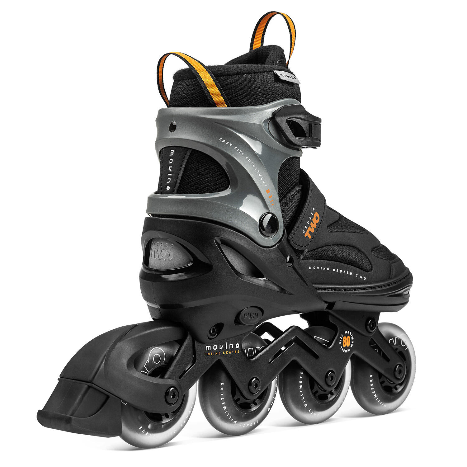 Patines fitness hombre regulables Movino Cruzer Two 4044 naranja 4/7