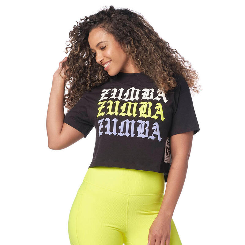 Koszulka sportowa damska Zumba Dance Crop Top