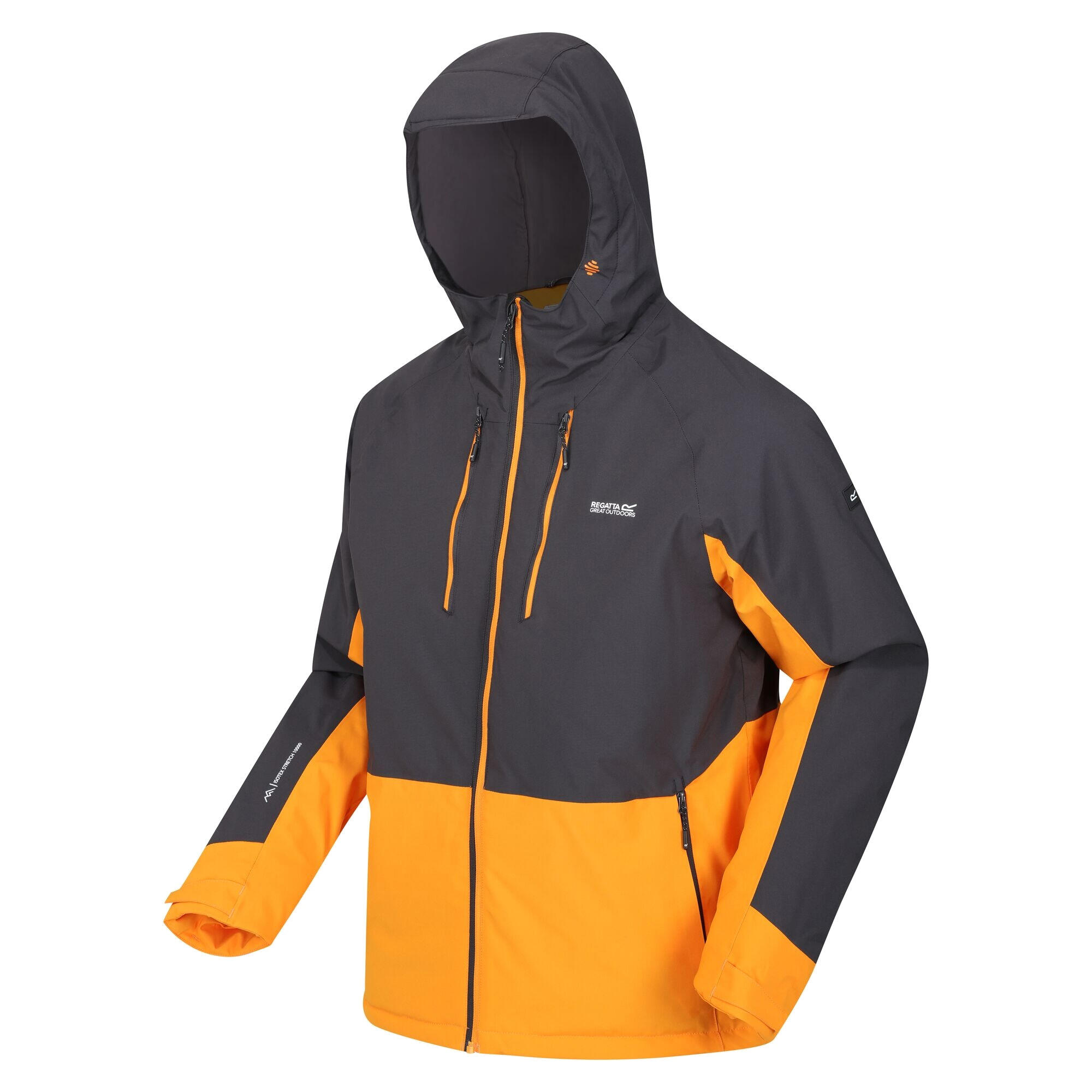 Veste Imperméable HIGHTON Homme (Cendre / Orange) 3/5