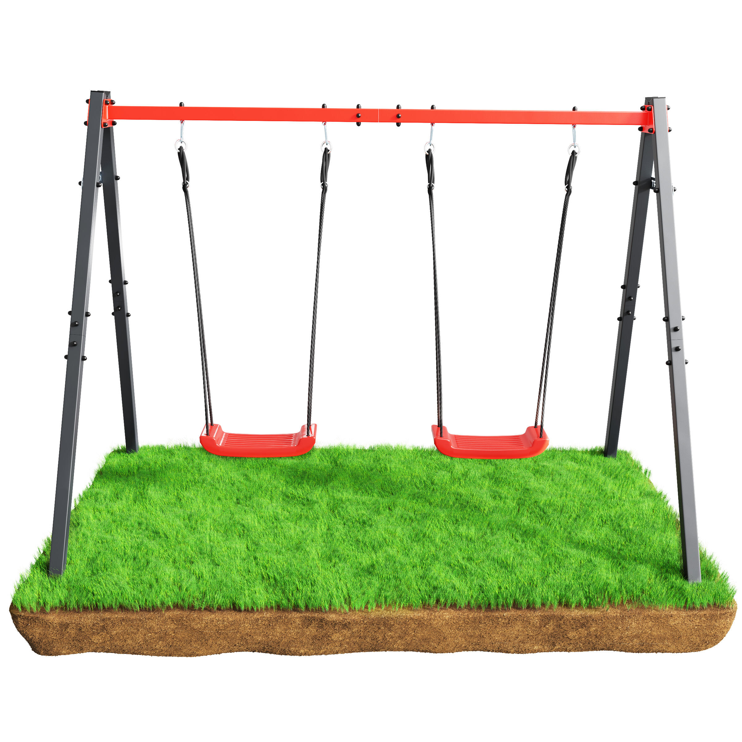 Columpio Doble con Nido de Ciguena y Columpio Infantil Decathlon