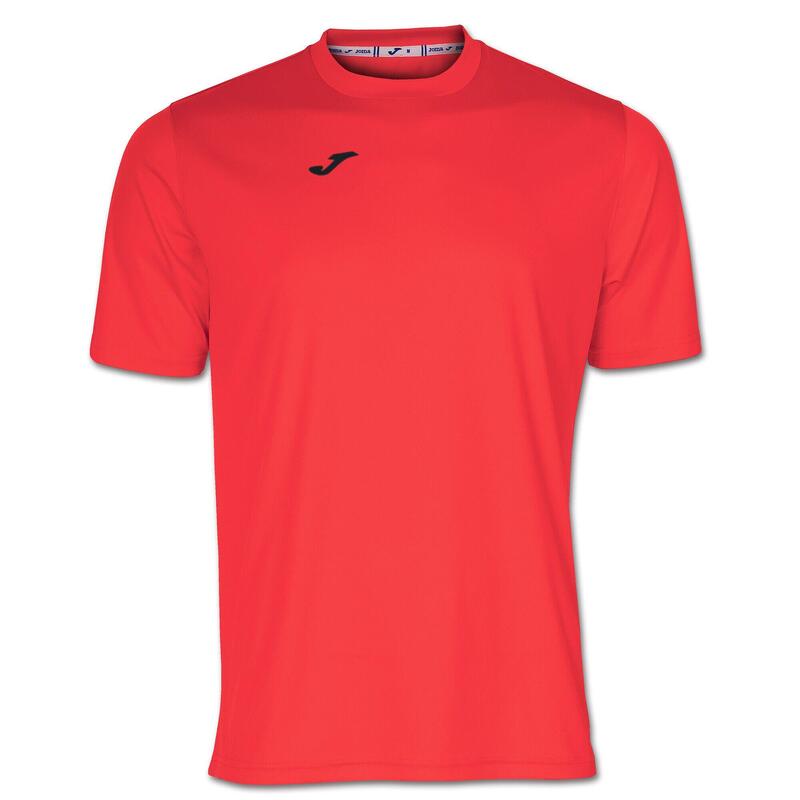 T-Shirt Manga Curta Futebol Homem Joma Combi Coral Fluor