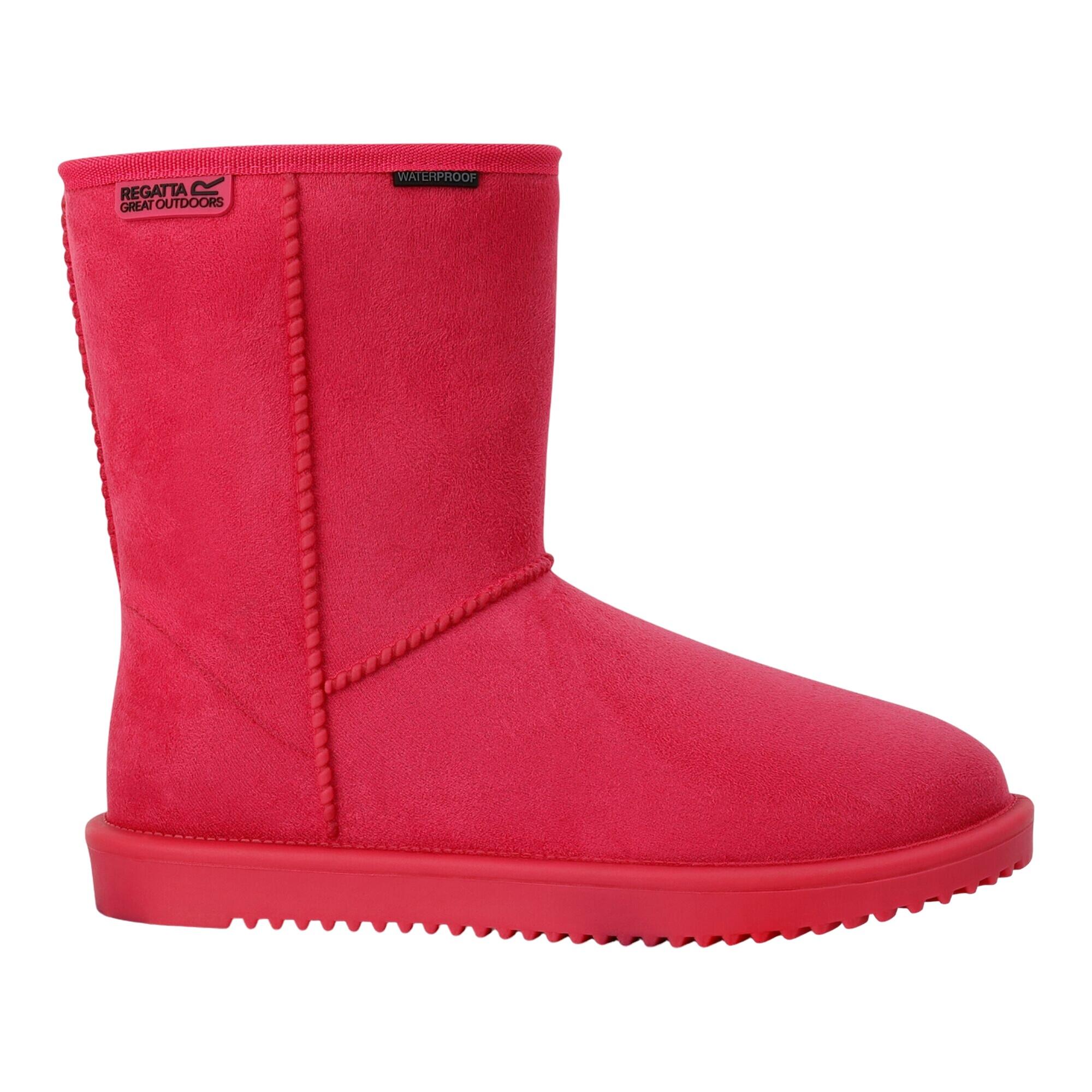 Womens/Ladies Risely Waterproof Faux Fur Lined Winter Boots (Pink Potion) 3/5