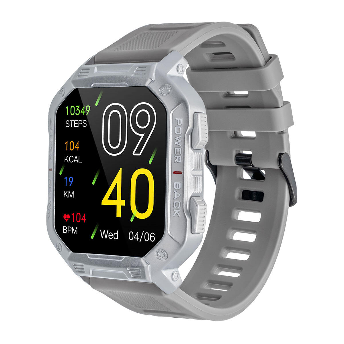 Smartwatch sportivo Watchmark Ultra Argento 4/7