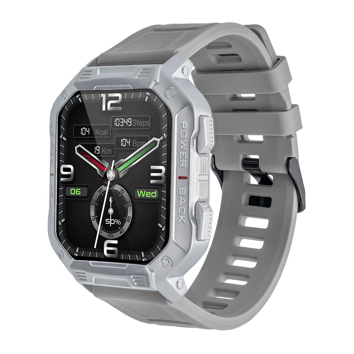Smartwatch sportivo Watchmark Ultra Argento 6/7