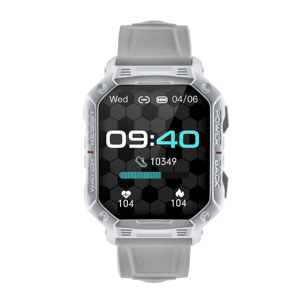WATCHMARK Smartwatch sportivo Watchmark Ultra Argento