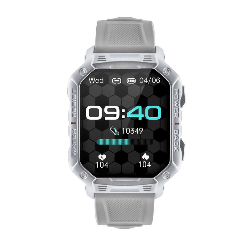 Reloj inteligente deportivo Watchmark Ultra Silver