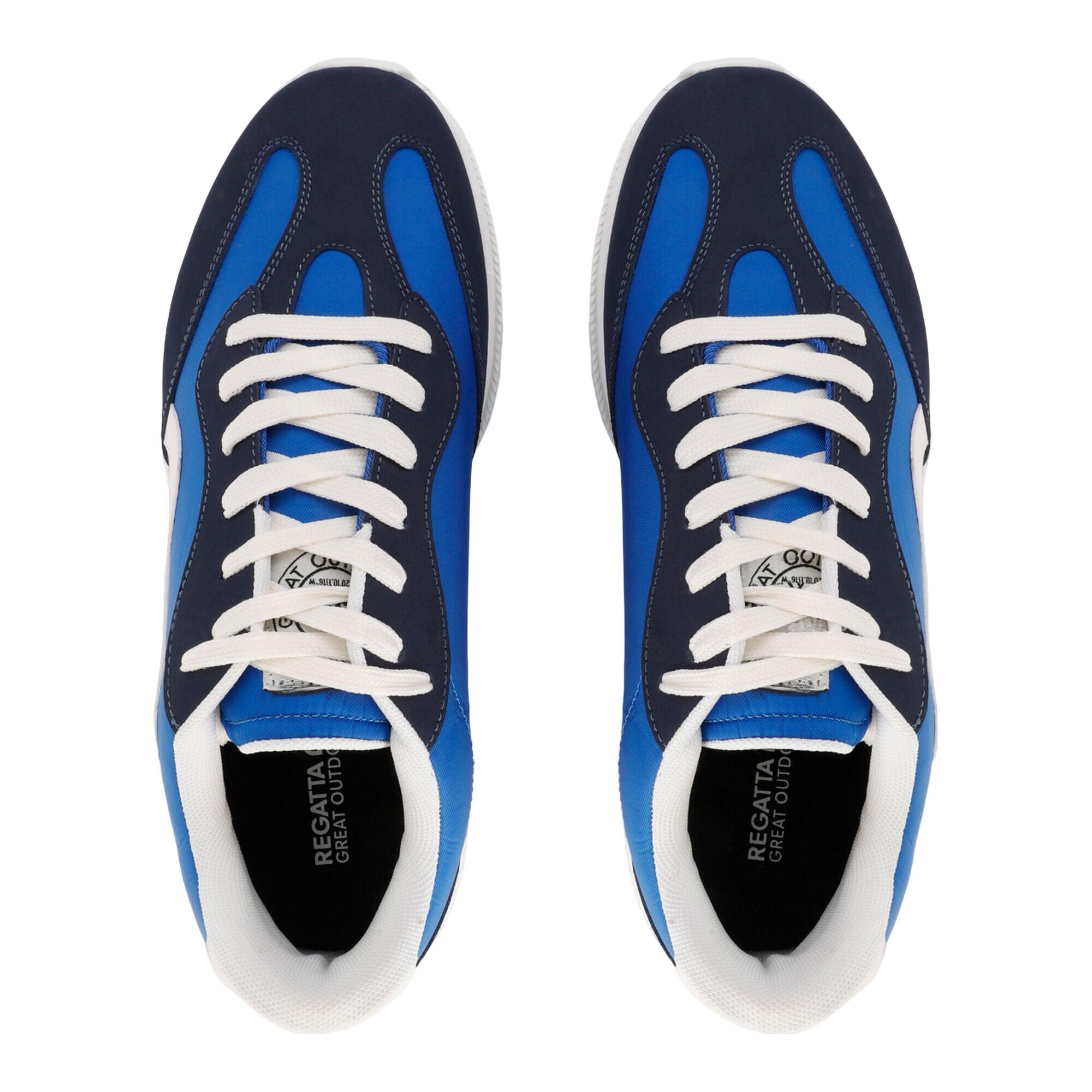 Mens Marine Retro Trainers (Oxford Blue/Navy) 4/5