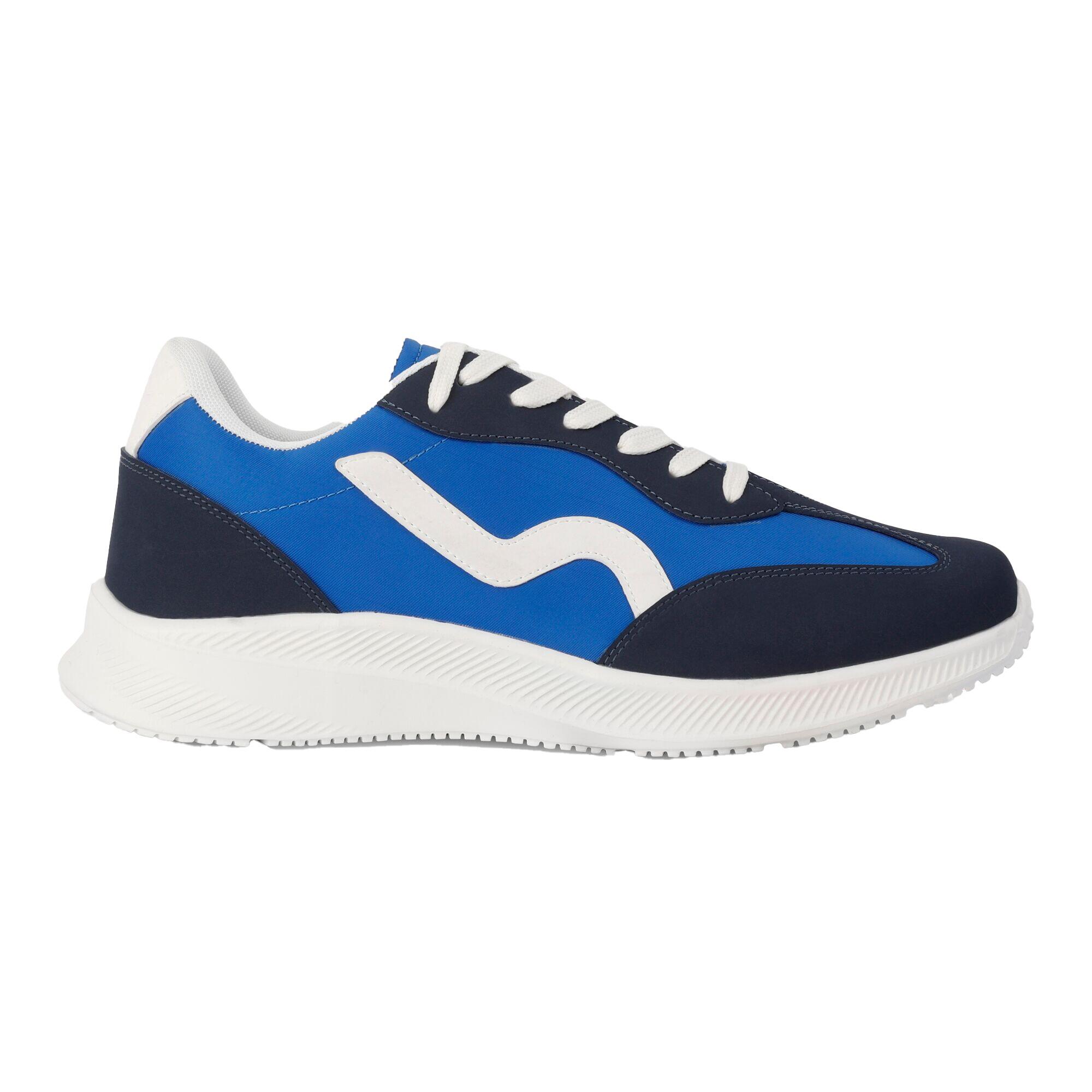 Mens Marine Retro Trainers (Oxford Blue/Navy) 3/5