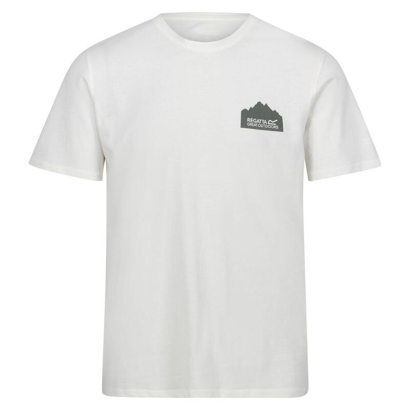 Heren Breezed IV Grafisch TShirt (Marshmallow)