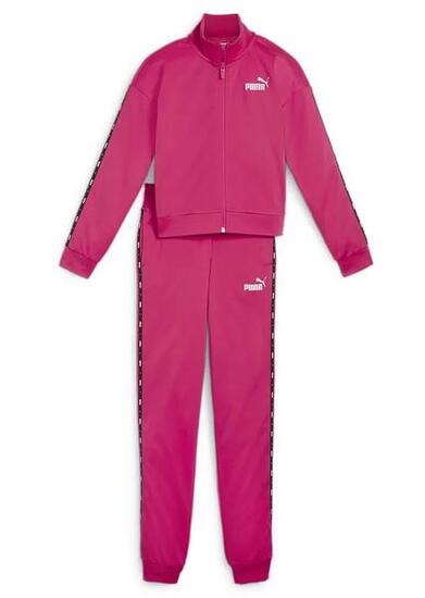 Tuta ragazza puma essentials tape - fucsia