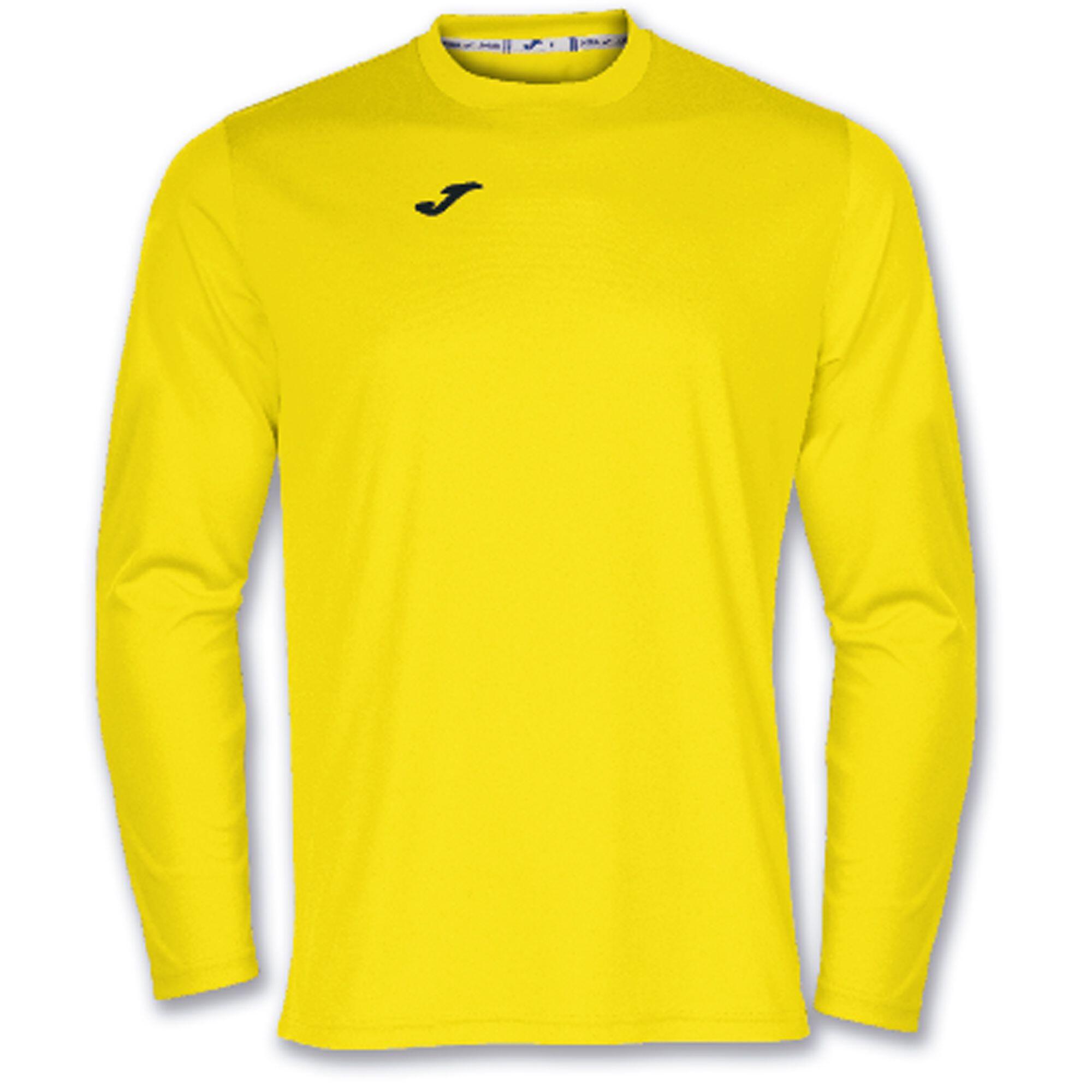 T-Shirt Manga Comprida Futebol Homem Joma Combi Amarelo